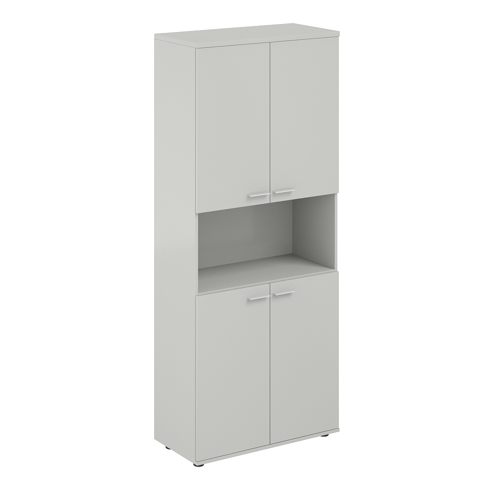 Шкаф высокий с нишей 800х400х1955, 4-х дв, з.ст HDF SG.841.SH.SH.SH