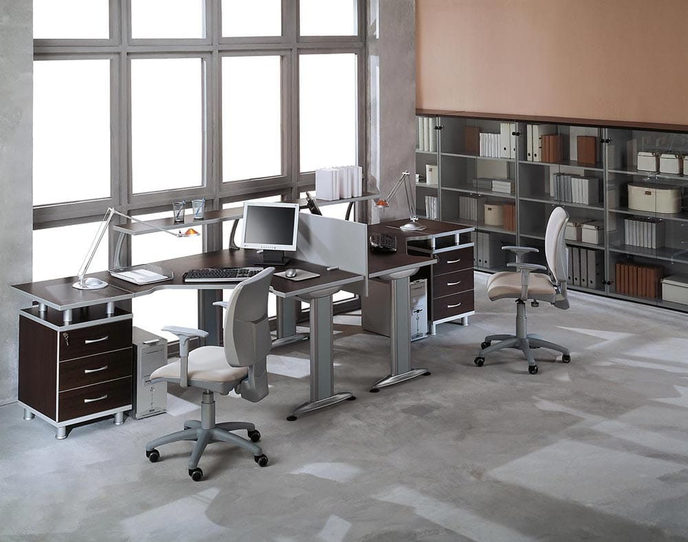 Pабочая станция NEXT 1,2 м METAL T левый (Rovere)