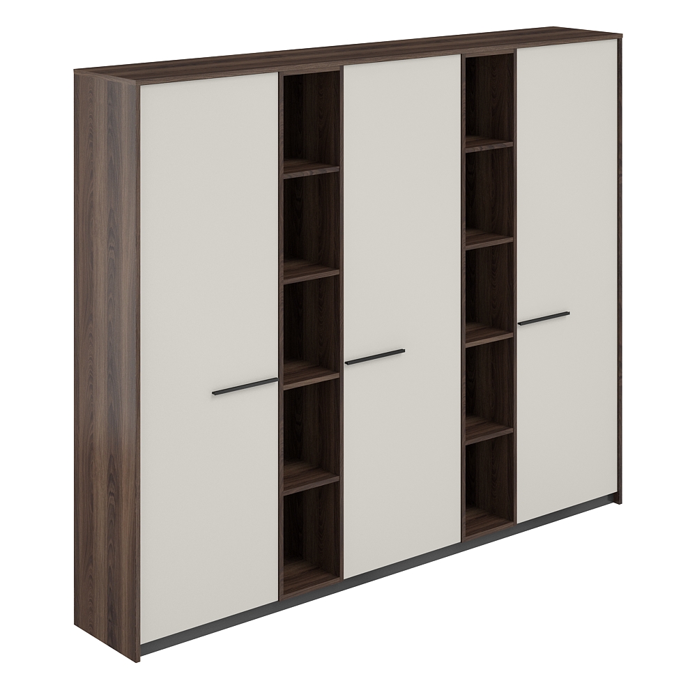 Шкаф высокий узкий (для одежды) (3 шт) с 2-мя стеллажами, 2440х410х1994 RF.511.DA.PG.DA