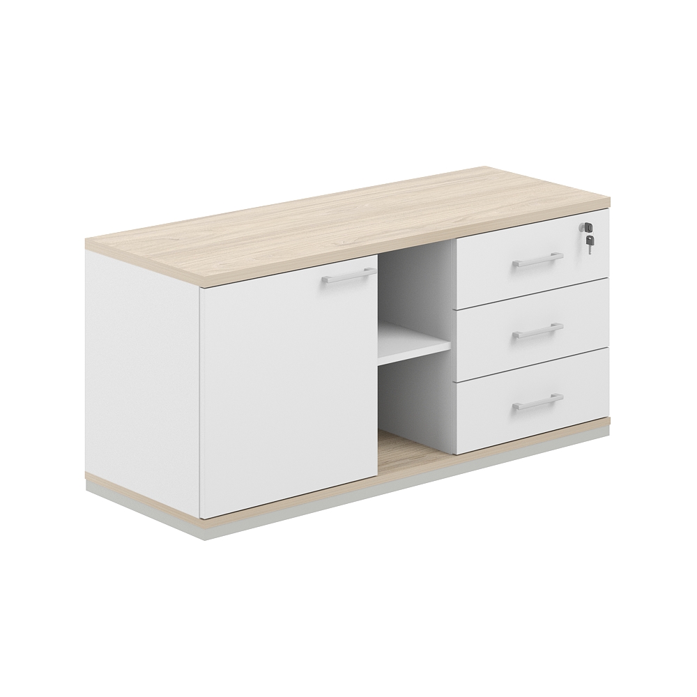 Тумба сервисная 1238х462х584 с замком AG.292.WH.AR.WH