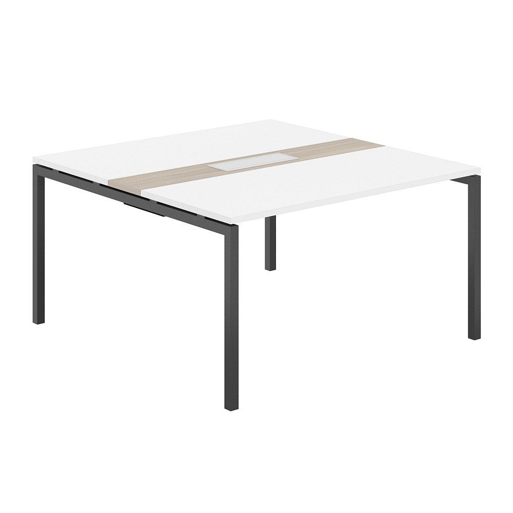 Стол переговорный комбинированный 1400х1438х750 МК40х40 SG.282.WH.44.AN.OD