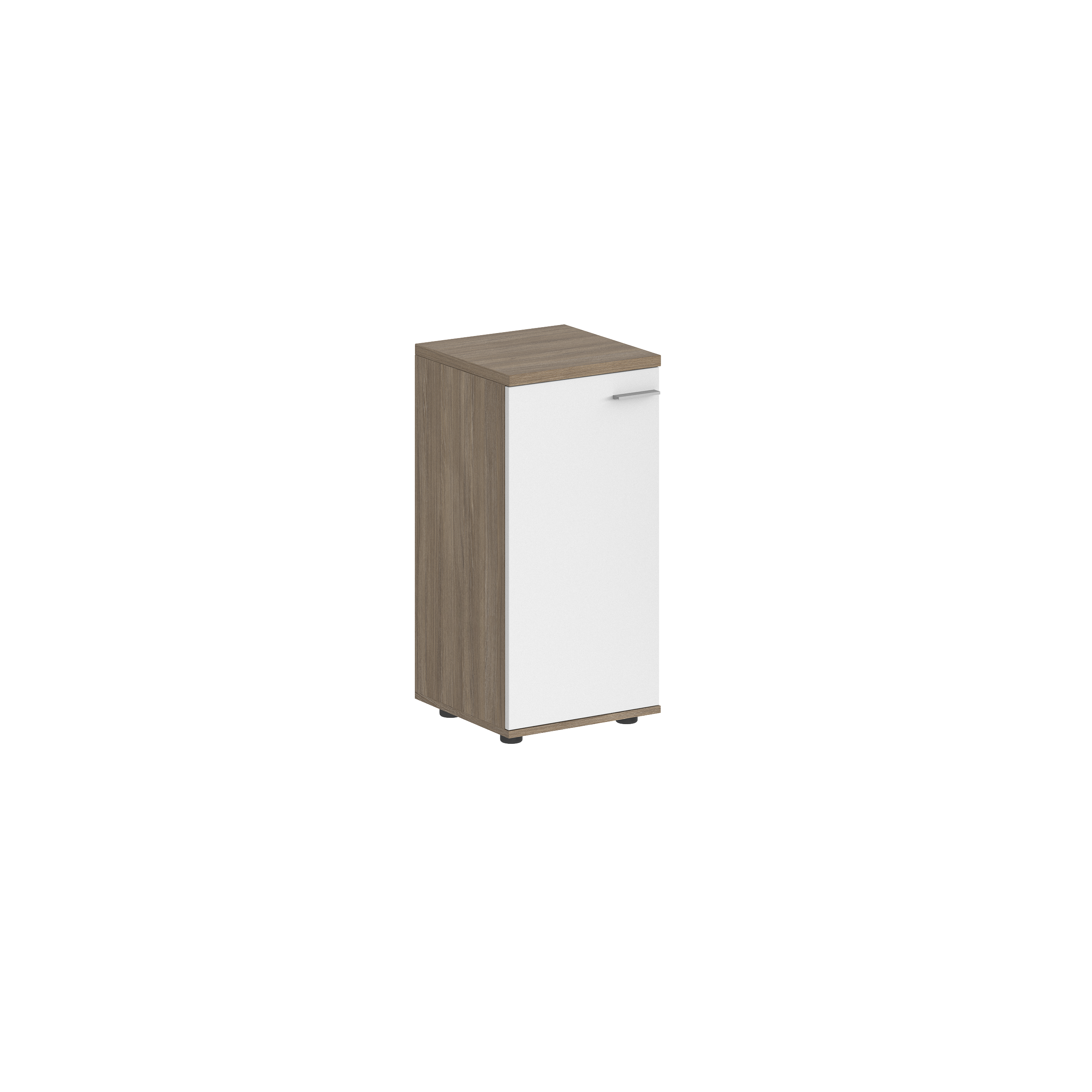 Шкаф низкий 400х400х825, 1 дв., з.ст ЛДСП, левый SG.816.OD.WH.L