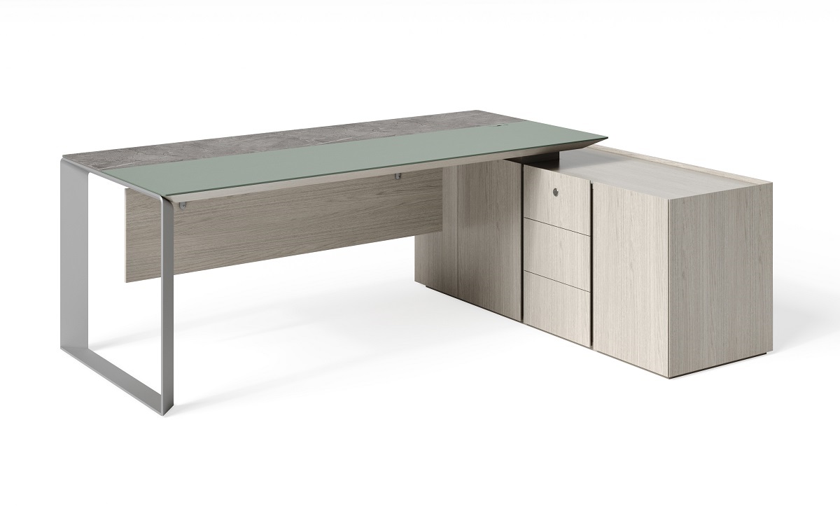 Стол письменный, правый 2,2м. E1ZP2216R/TA85