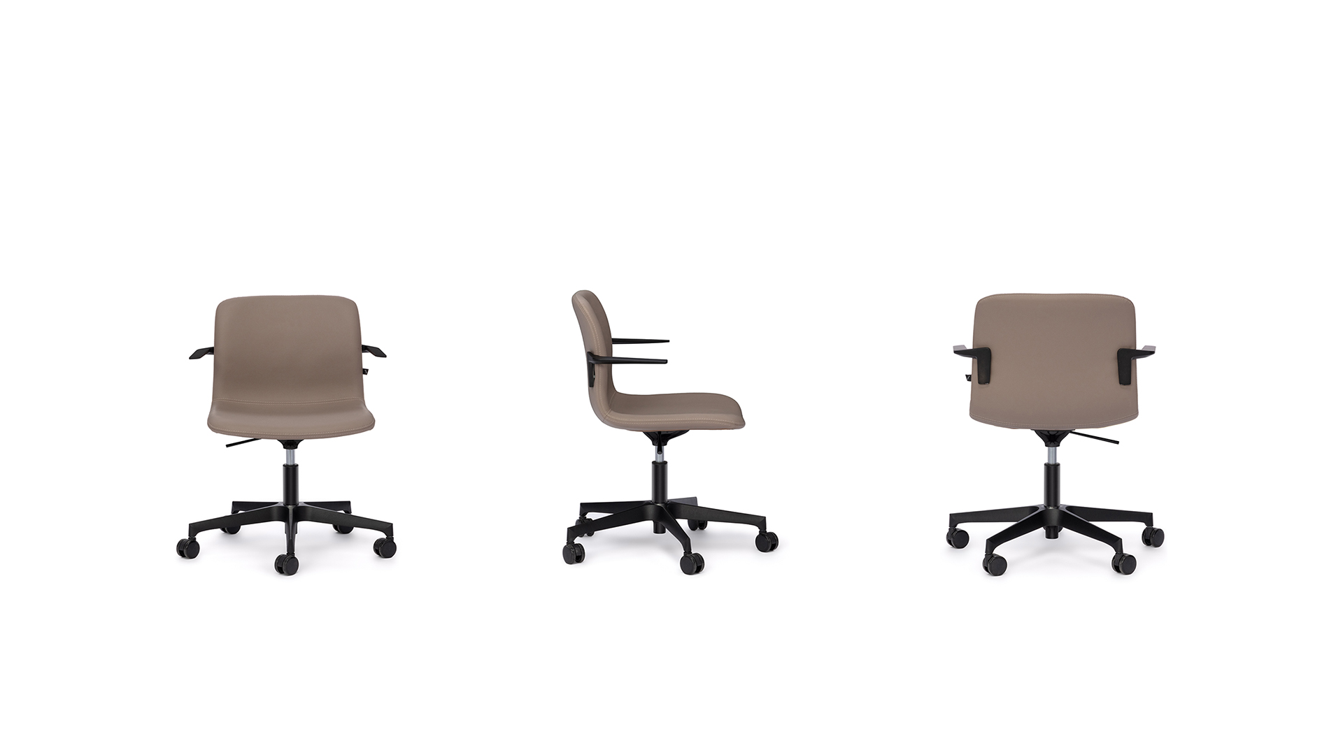 Офисное кресло Grace с низкой спинкой на крестовине с колесами