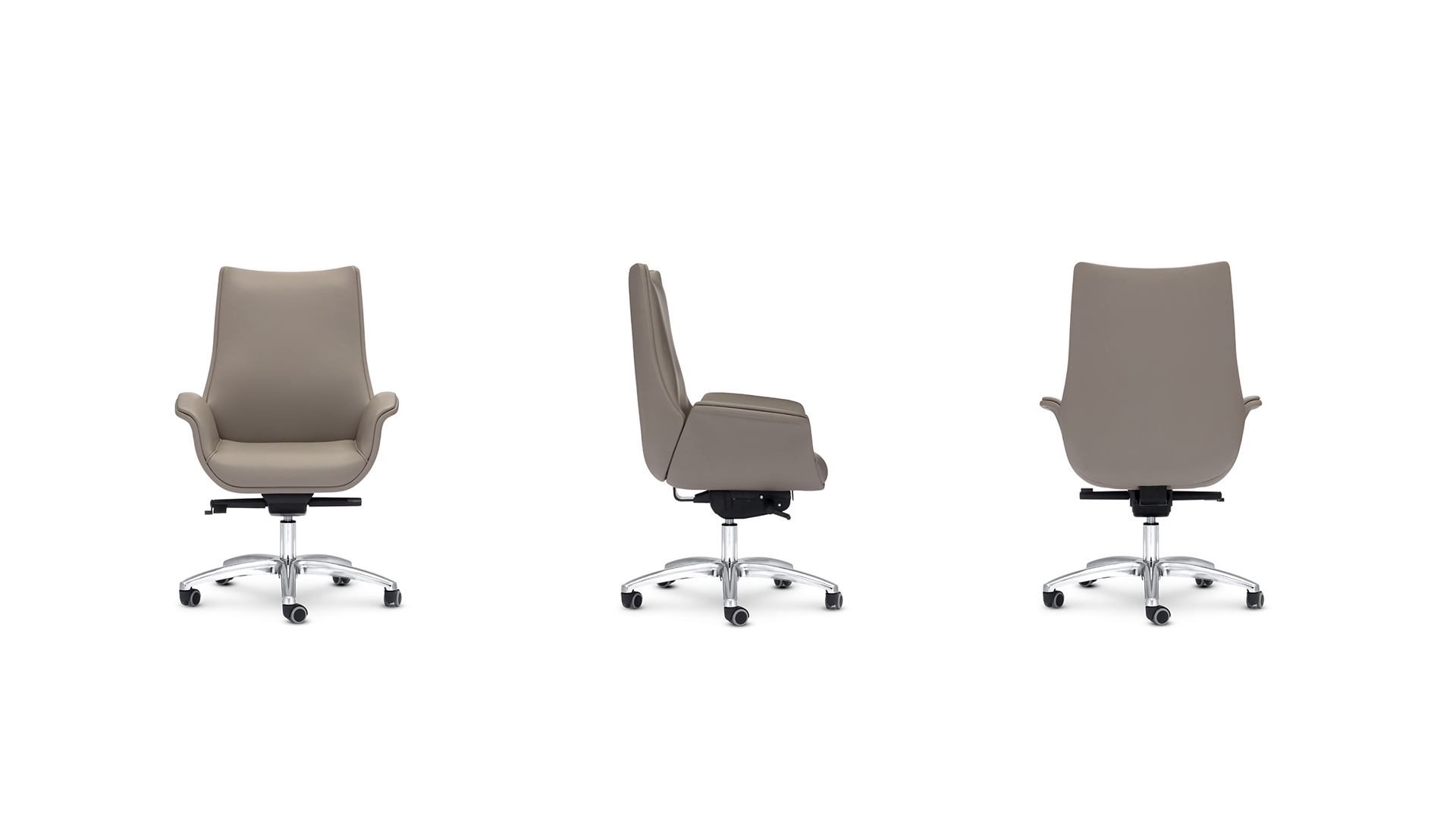 Офисное кресло Garda с низкой спинкой на крестовине с колесами