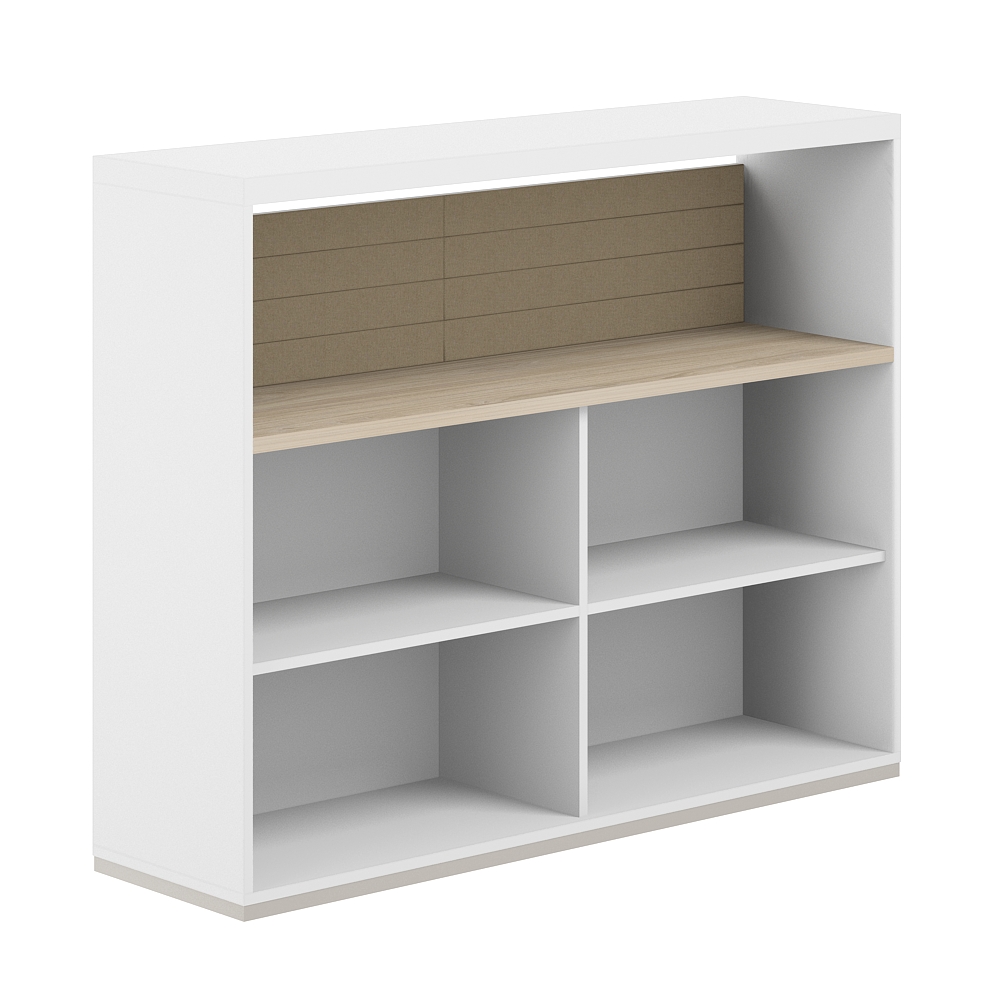 Стеллаж-комбо 1-стор. 1438 с топом, с экраном тканевым низким AG.252.201.652.BG