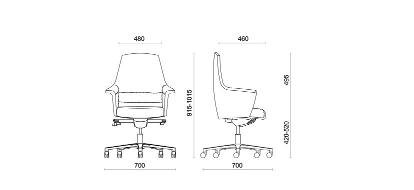 Кресло Of Course Manager medium-back