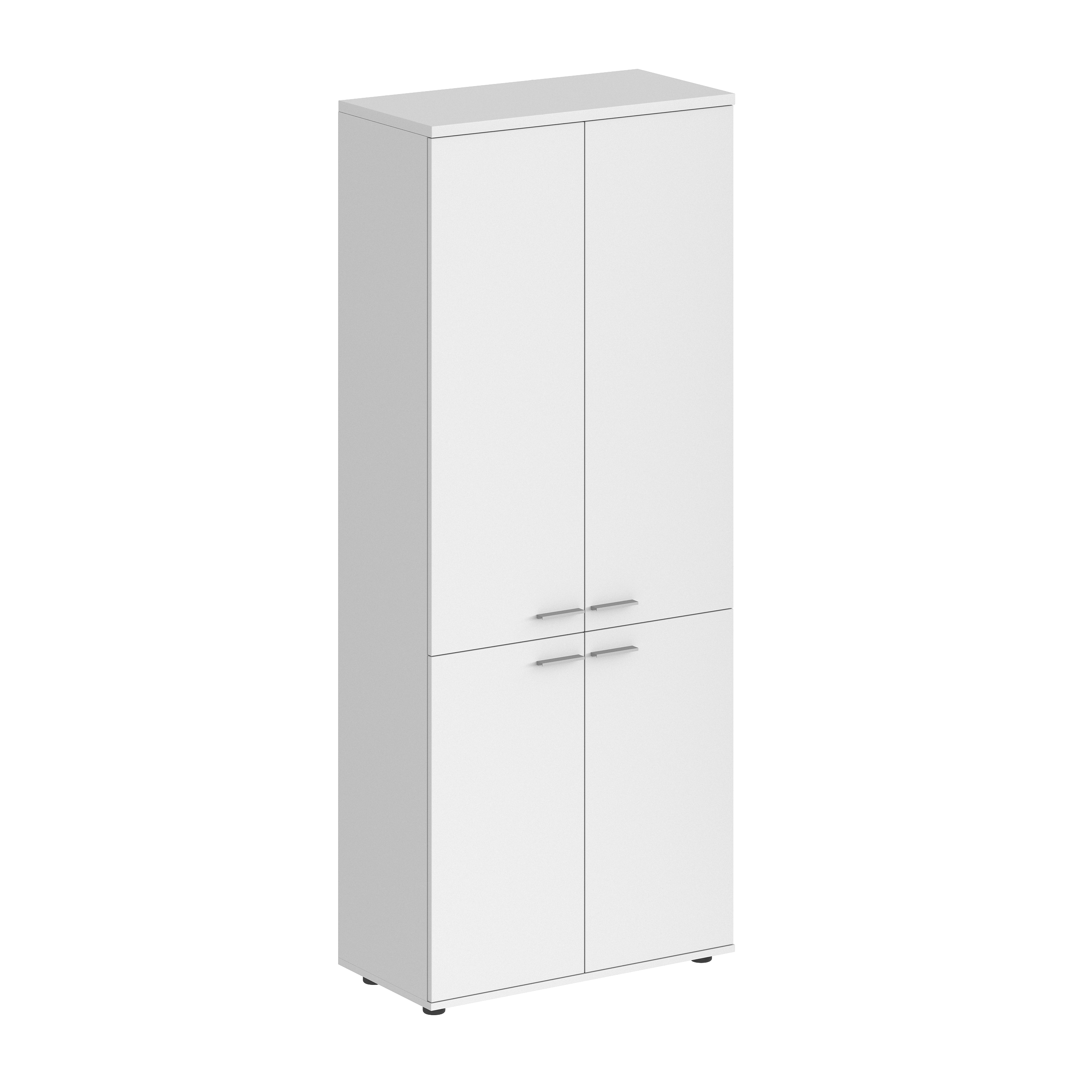 Шкаф высокий 800х400х1955, 4-х дв, з.ст ЛДСП SG.811.WH.WH.WH