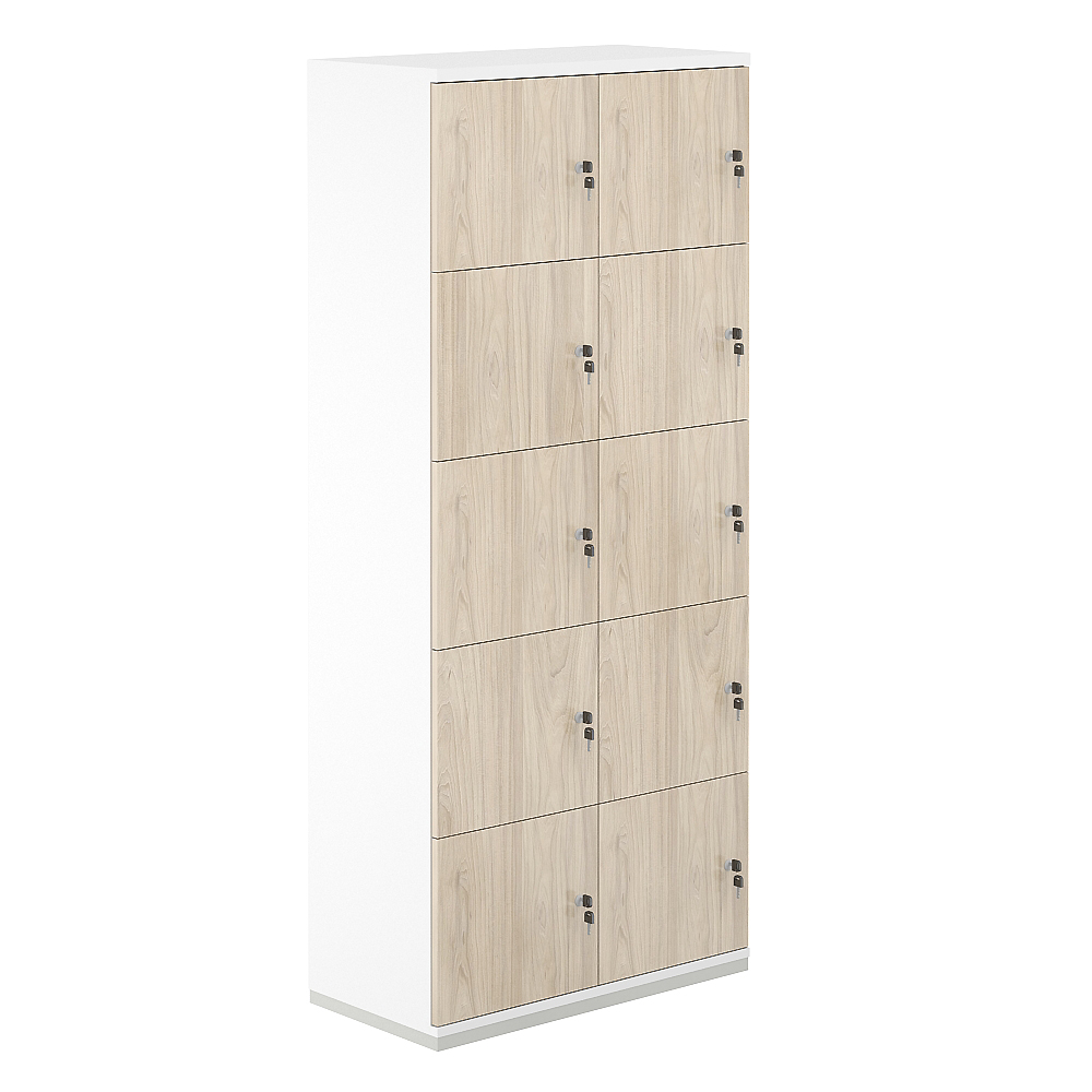 Локер 10 яч.800х400х1833 AG.234.WH.WH.AR