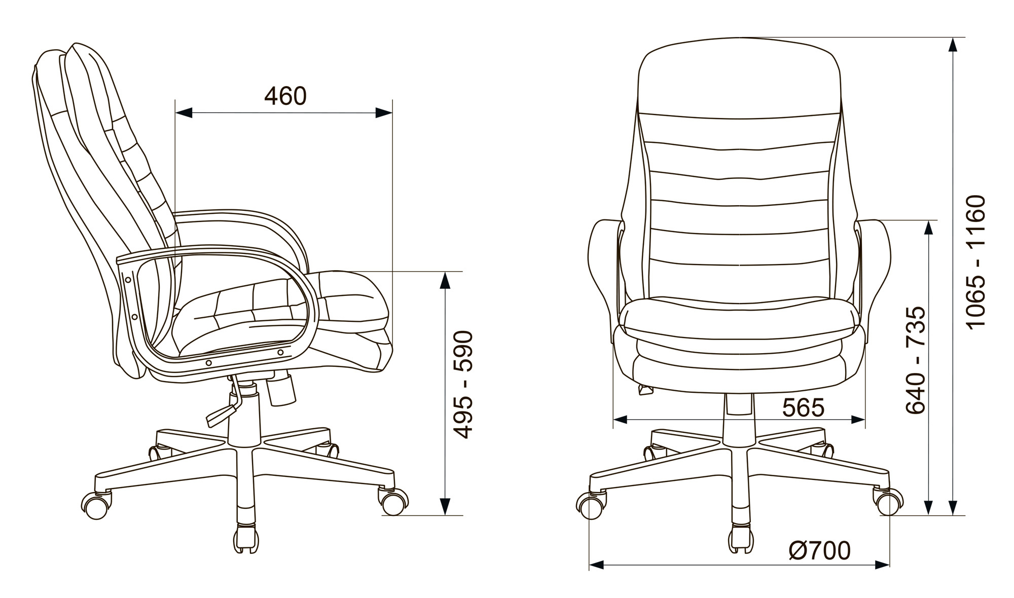 Кресло руководителя Бюрократ T-9950PL