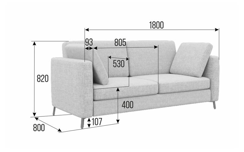 Brasco Диван двухместный BRS-2