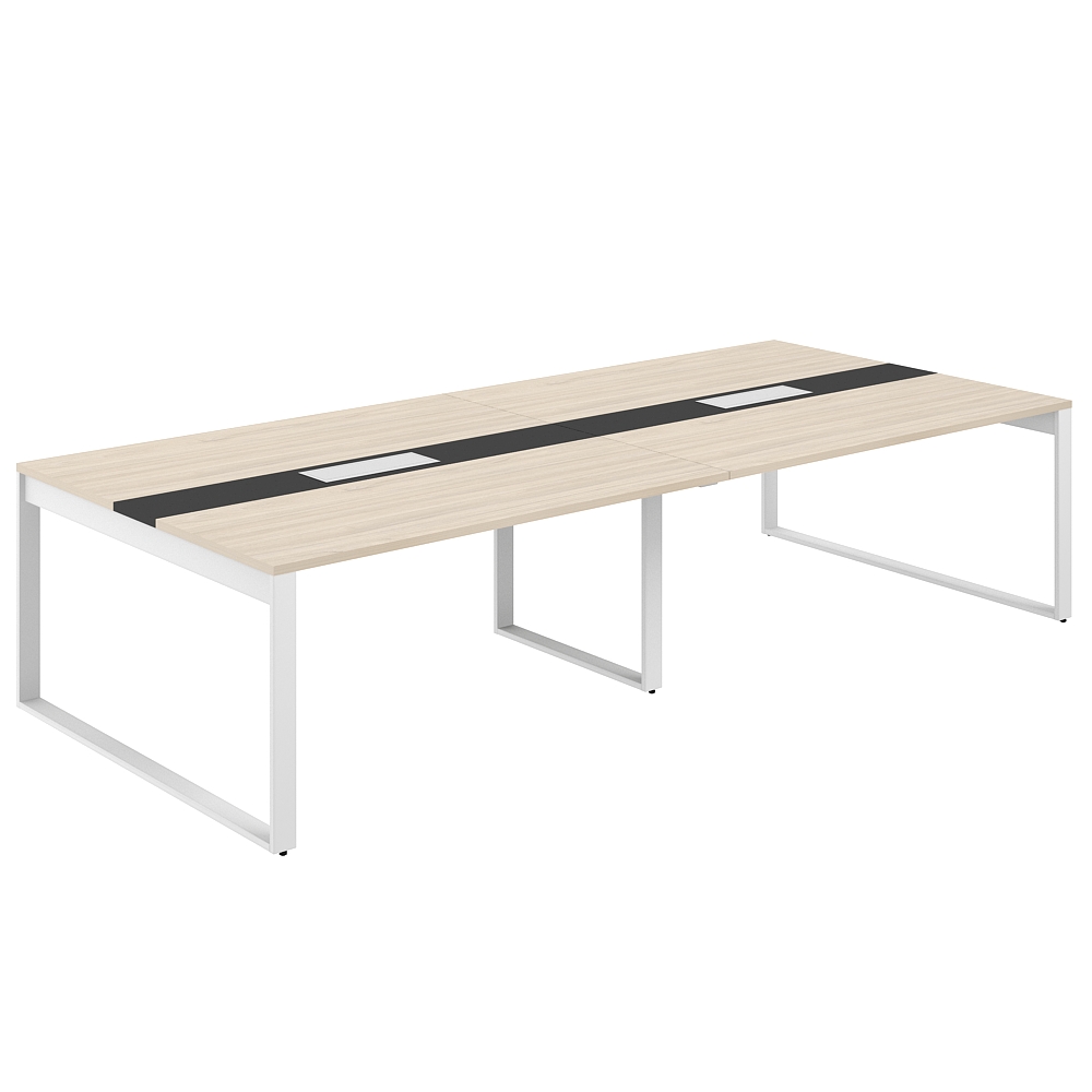 Стол для переговоров 3200х1638х750 AG.2-3216.AR.72.WH.AN