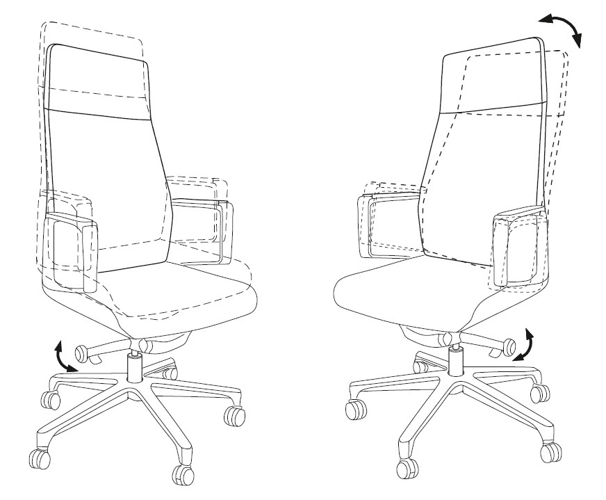 Кресло руководителя Бюрократ _JONS