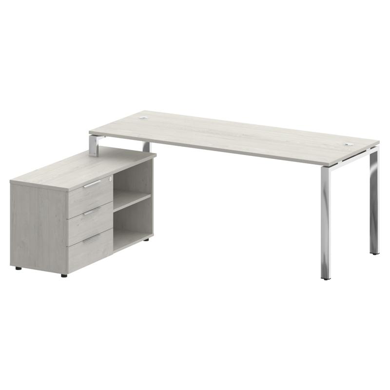 Metal System Direct Стол руковод. с тумбой БГ.СРТ-5.7 (L) 1900*1520*75