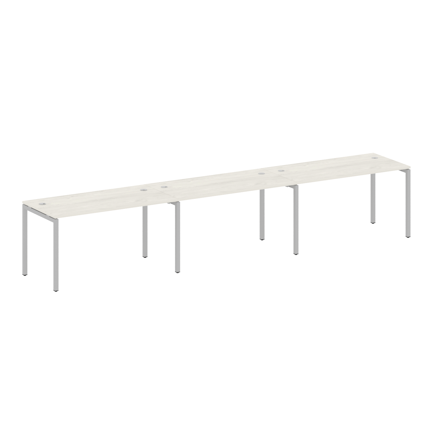 Metal System Quattro Рабочая станция на 3 места на П-образном м/к 40БП.СМ-3.3