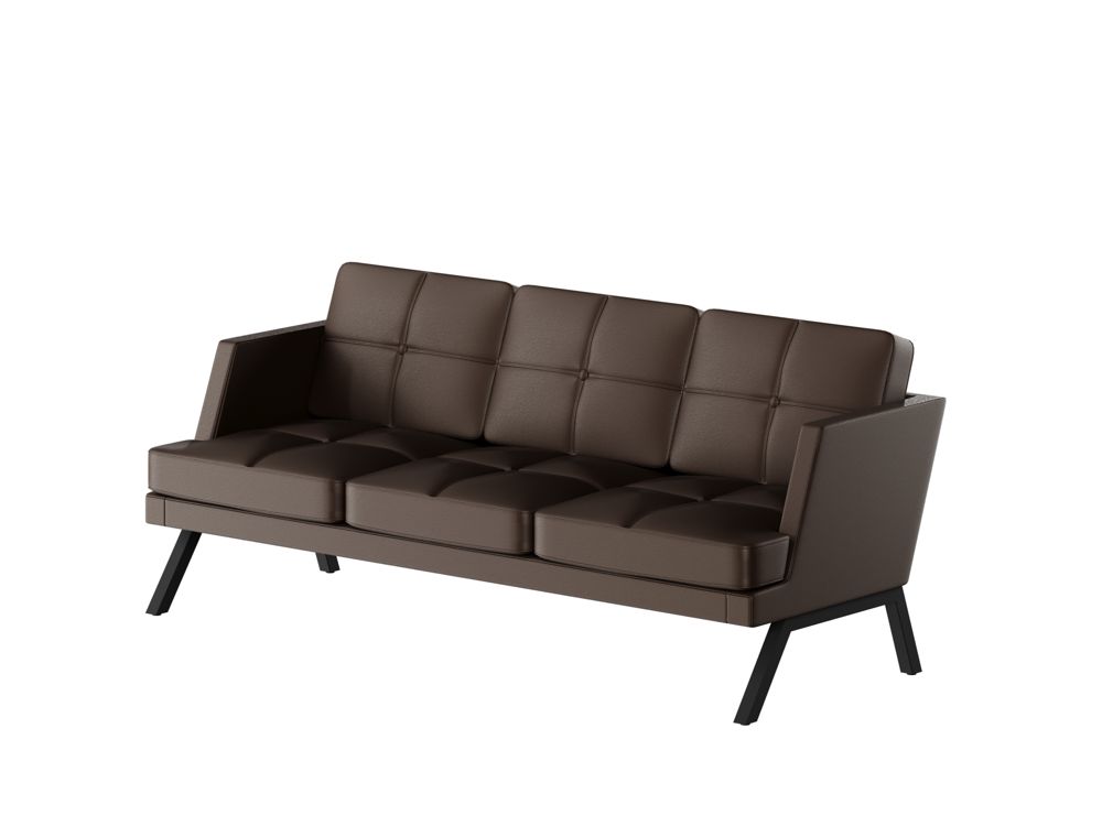 Aldo Диван трёхместный с декором из пуговиц ALDB-03L