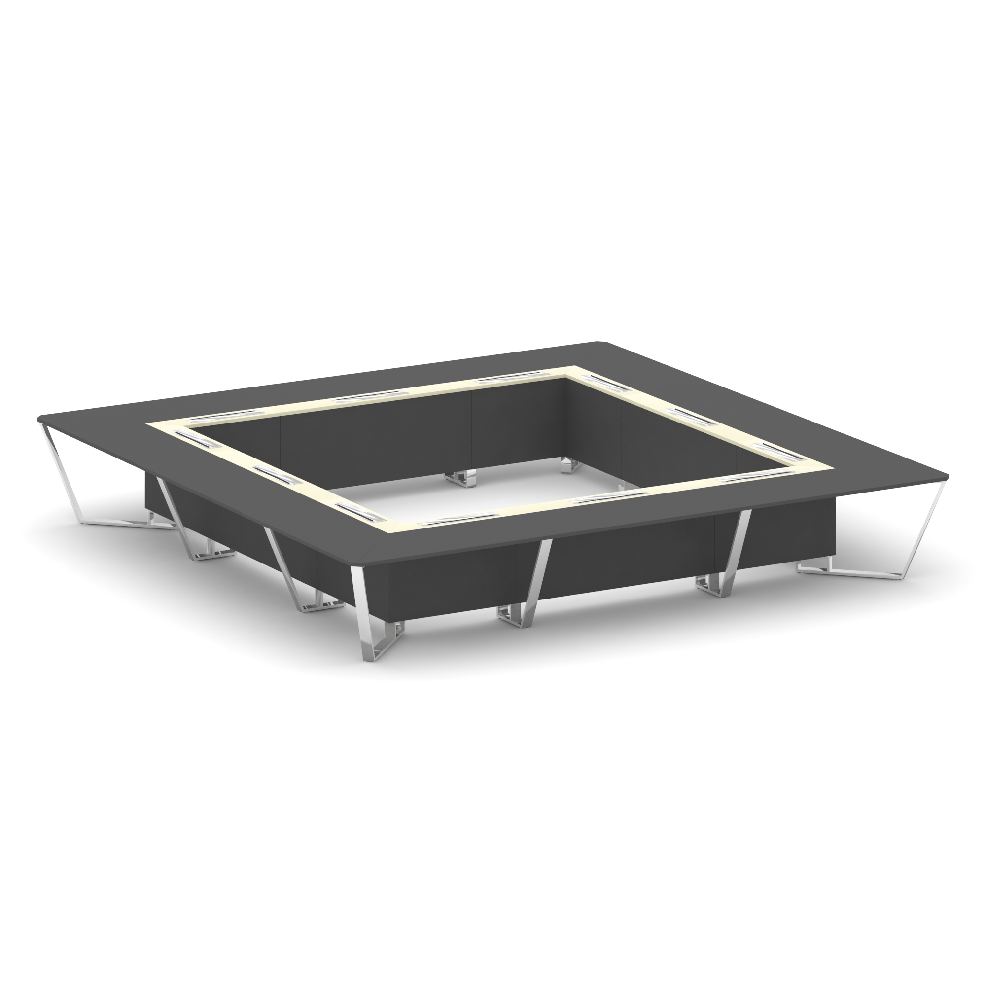 Steel Meet Стол переговорный квадратный MM-PR.B.SP-24K