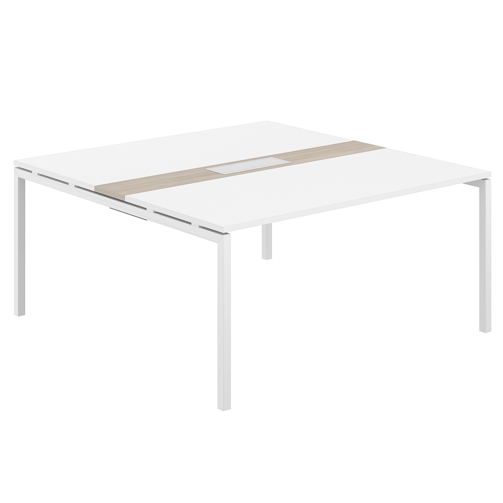 Стол переговорный комбинированный 1600х1638х750 МК40х40 SG.283.WH.44.WH.OD