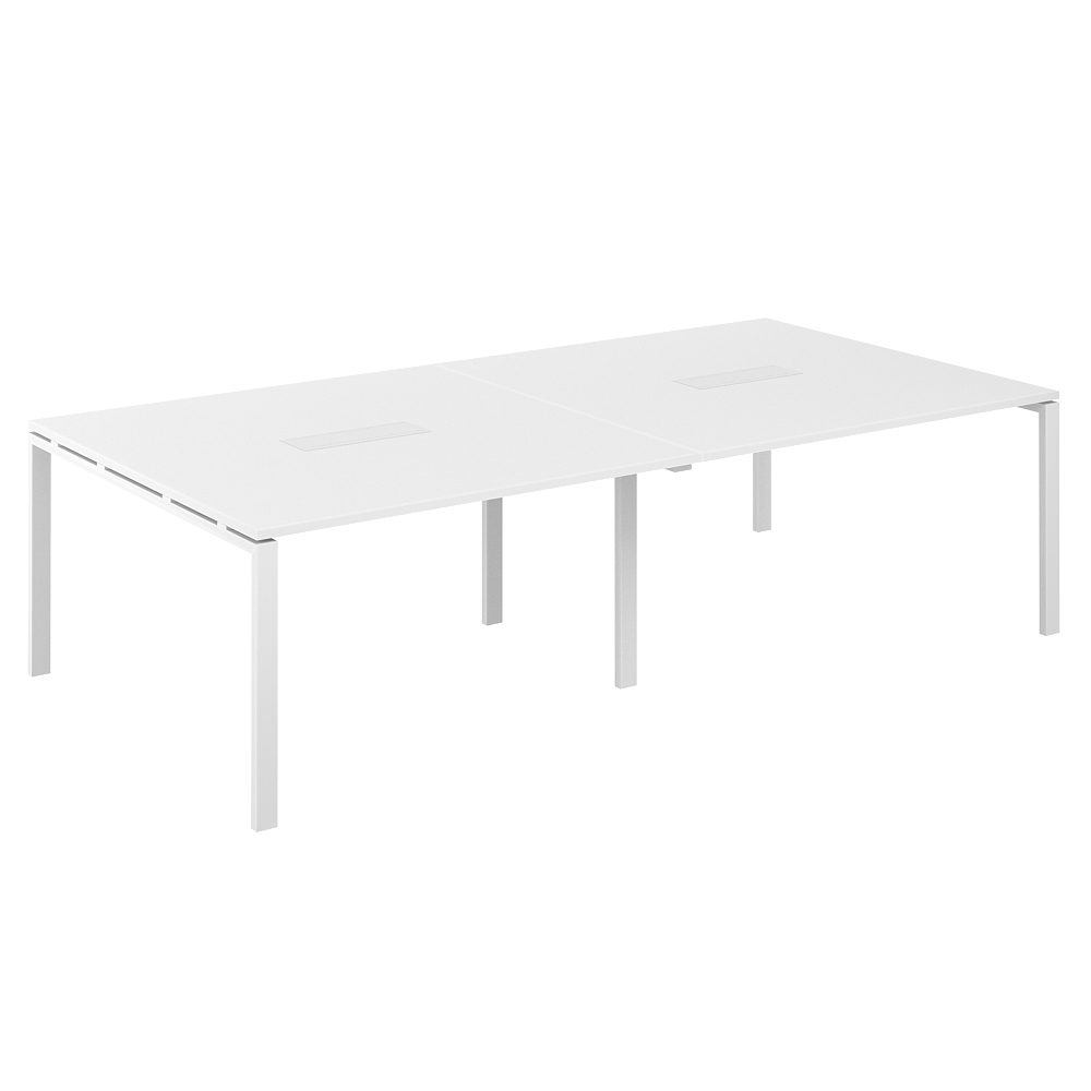 Стол переговорный 2400х1238х750 МК60х30 SG.274.WH.63.WH