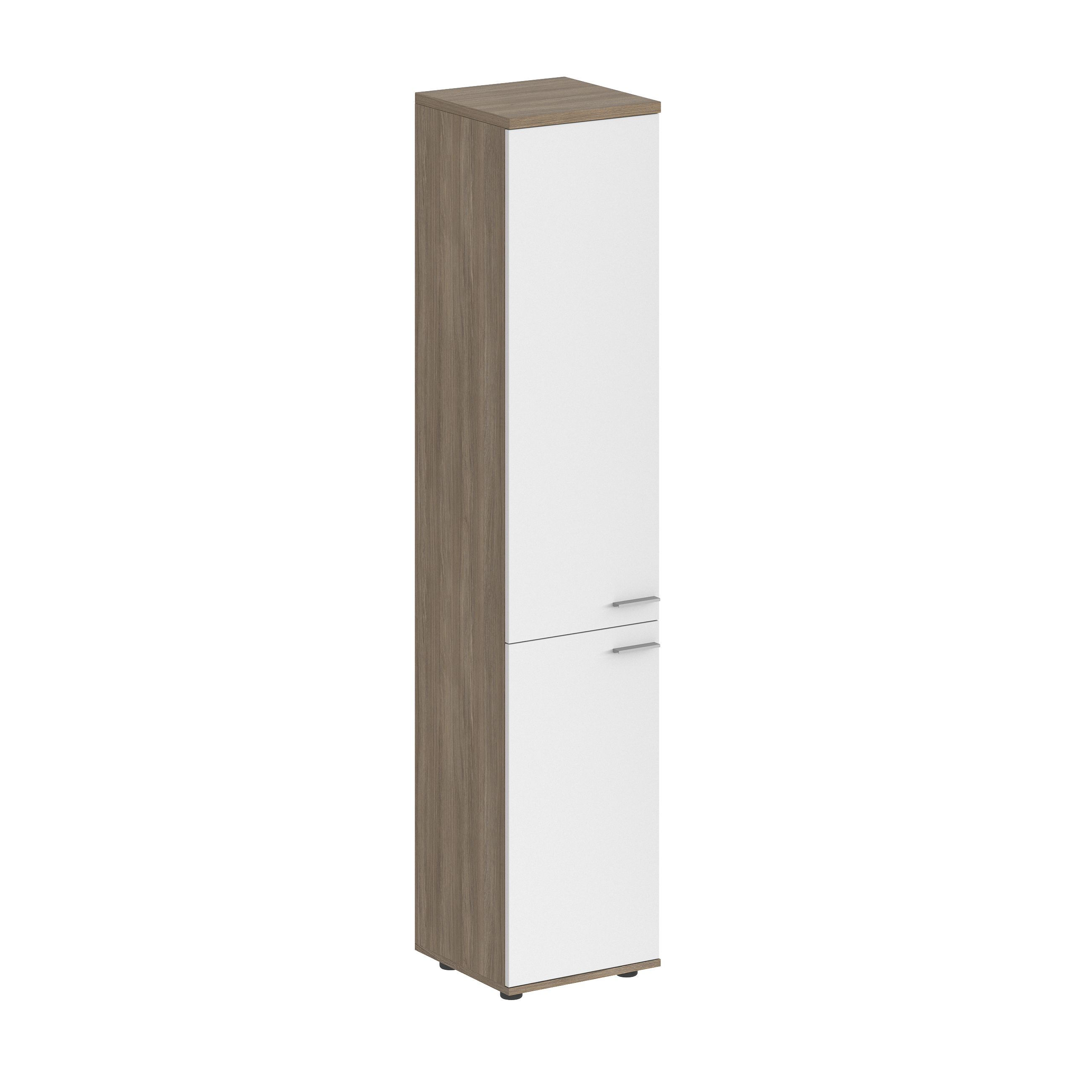 Шкаф высокий 400х400х1955, з.ст ЛДСП, левый SG.812.OD.WH.WH.L