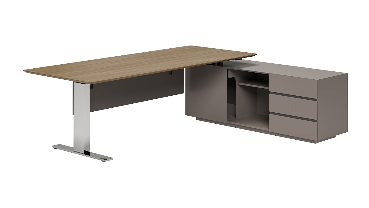 Письменный стол с правой тумбой (без функции подъема) SN2018-R