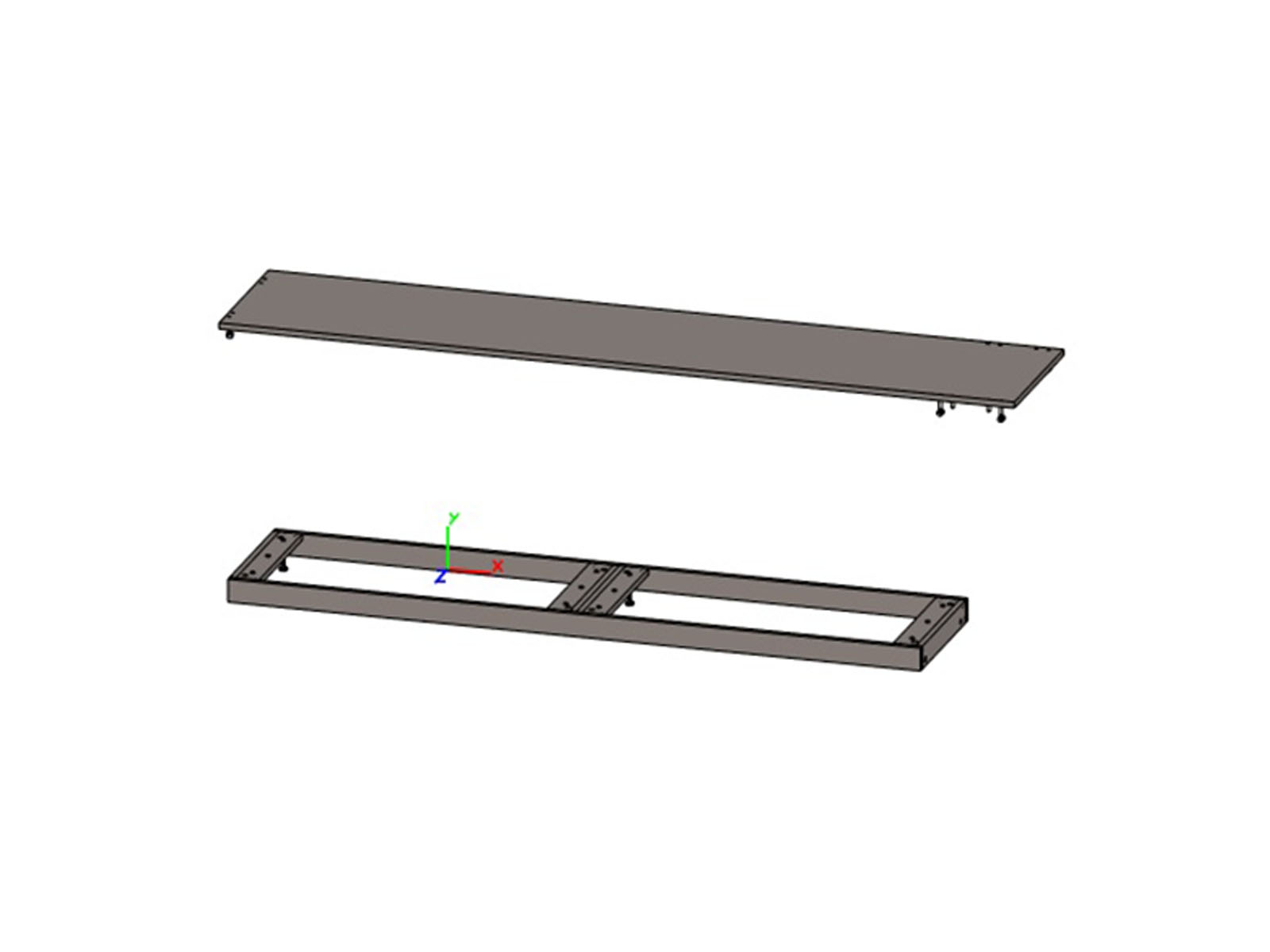 Декоративный топ 2050 и цоколь 1800 (складская) JNO413.U727