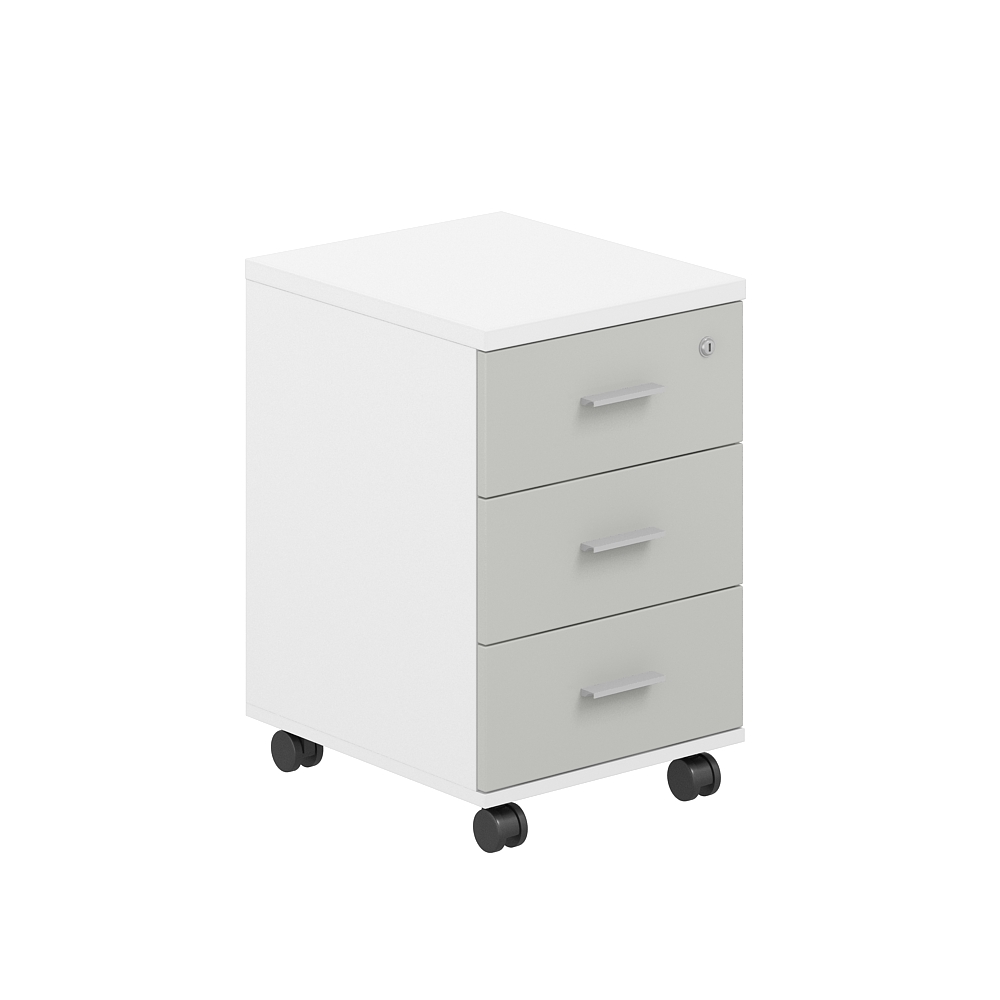 Тумба мобильная с 3 ящ. 404х460х619, с ц.замком SG.612.WH.SH