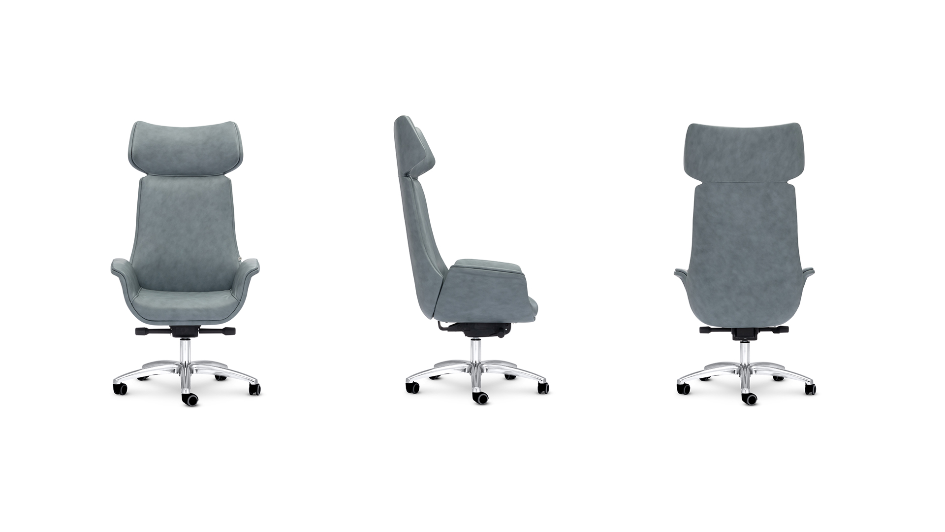 Офисное кресло Garda с высокой спинкой на крестовине с колесами