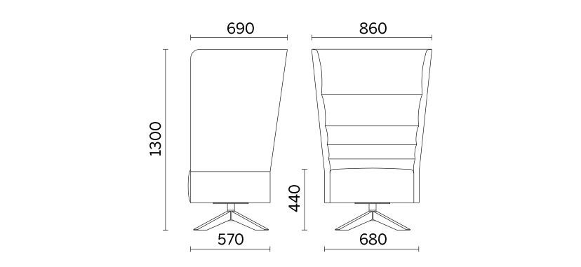 Мягкое кресло Cell128-3