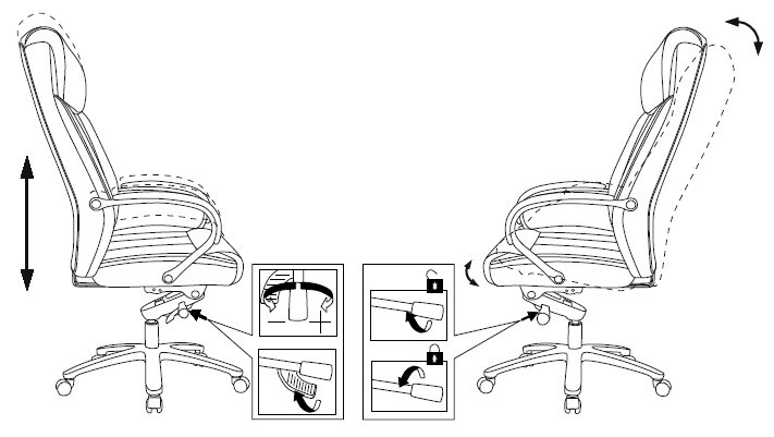 Кресло руководителя Бюрократ T-9922SL