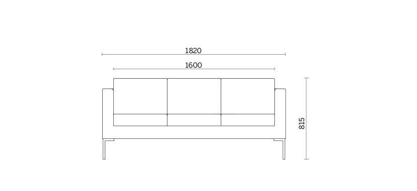 Диван Canapé Canapé 3 seater