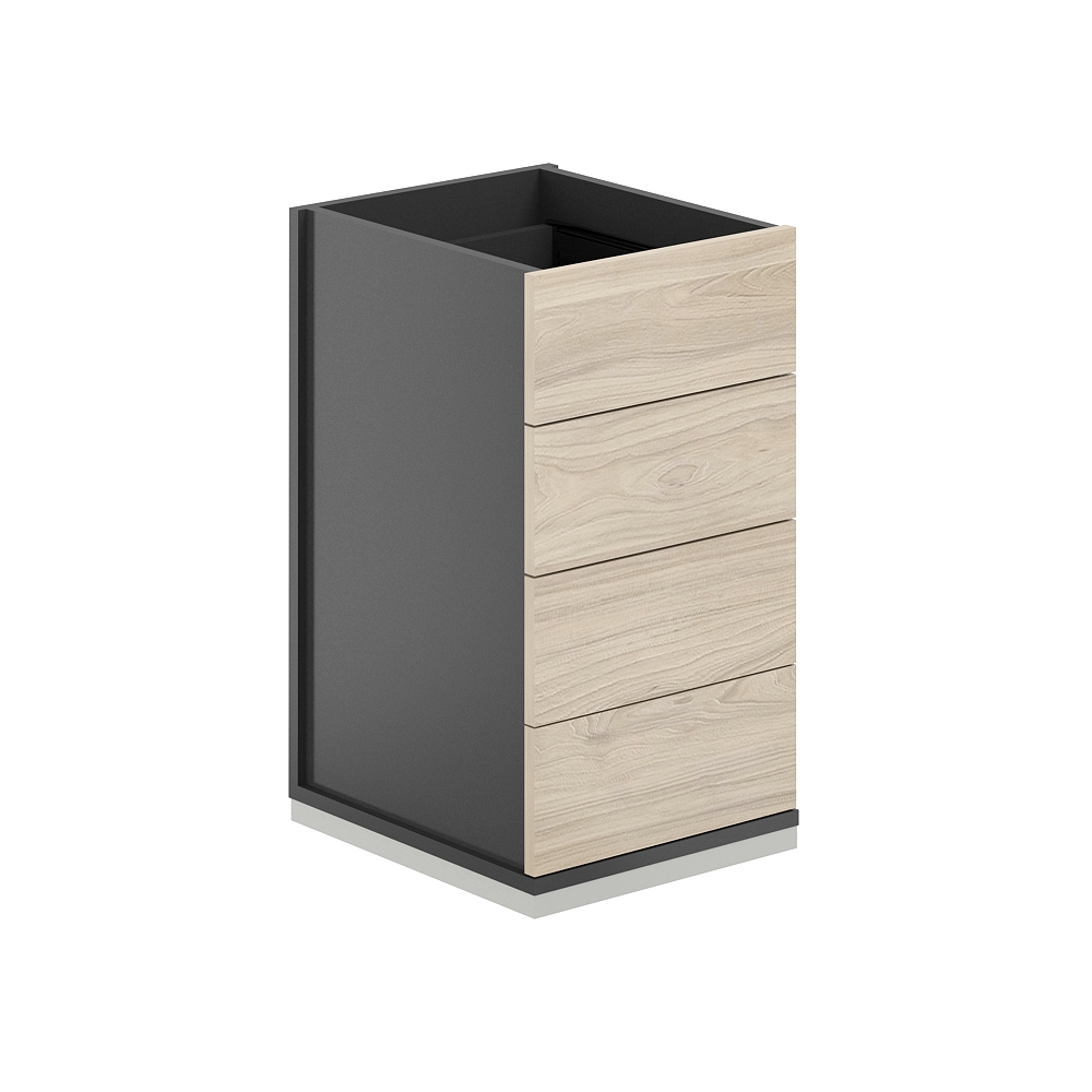 Тумба приставная 4 ящ. метаб. AG.282.AN.AN.AR