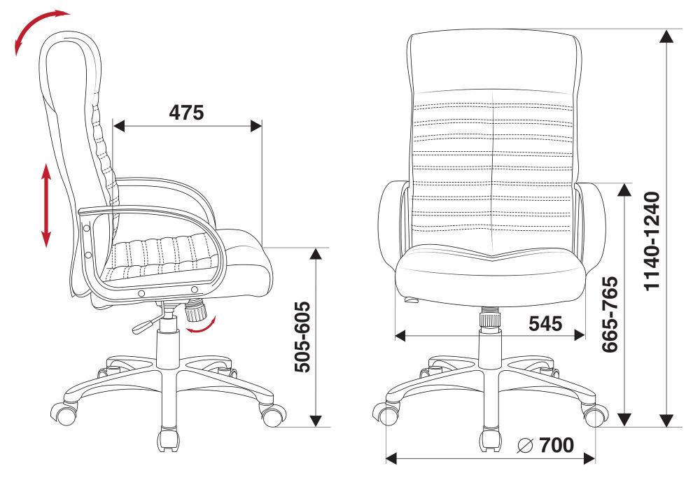 Кресло руководителя Бюрократ KB-10LITE
