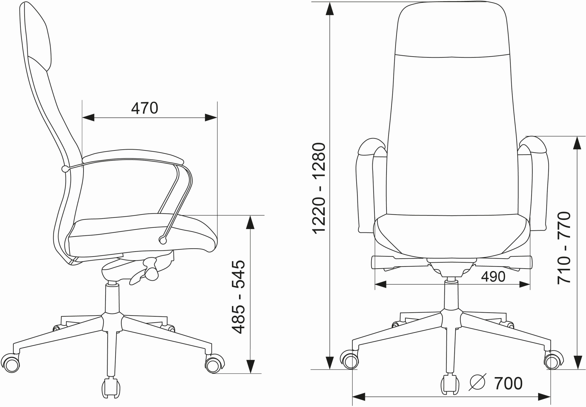 Кресло руководителя Бюрократ CH-610SL-Lux