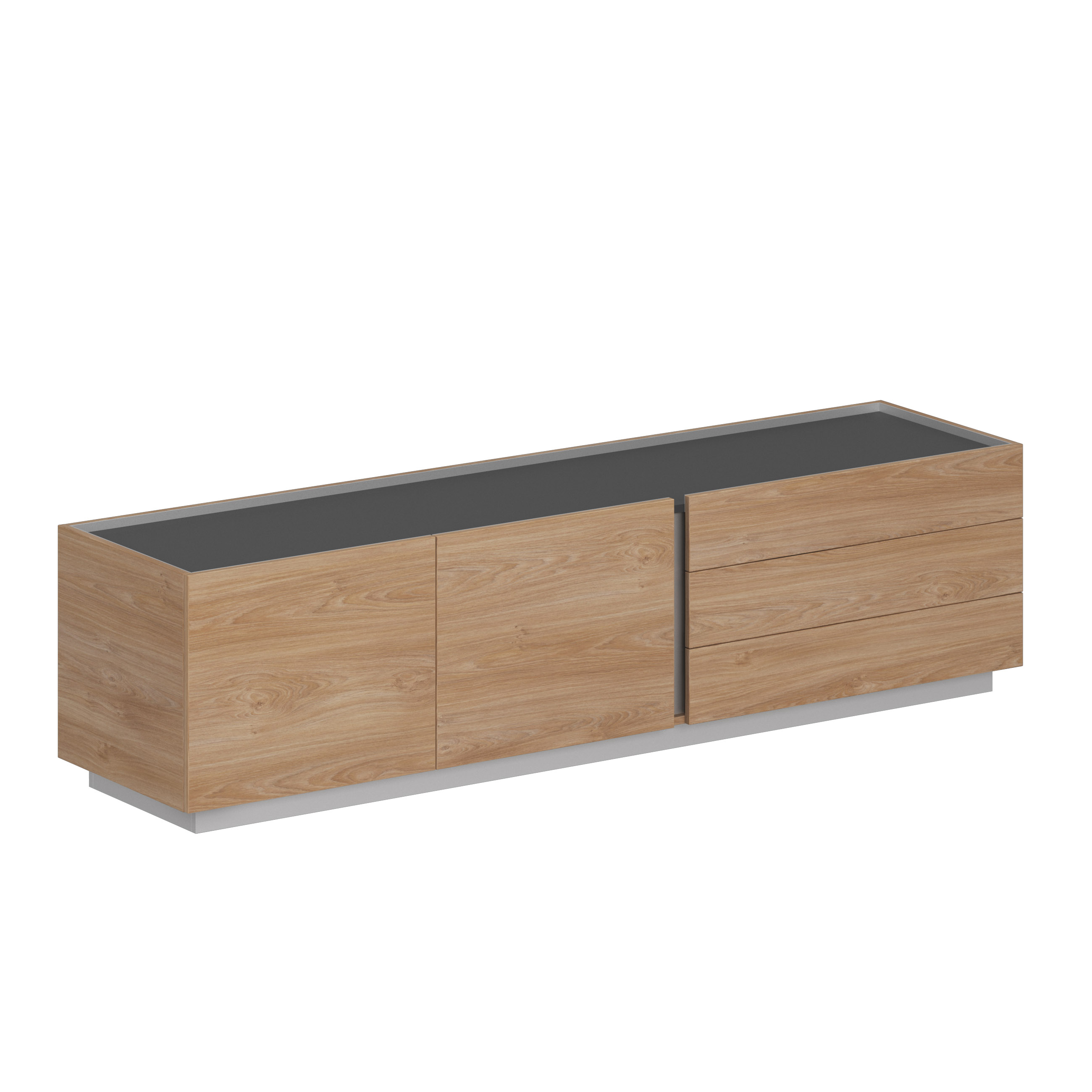 Тумба опорная приставная 2231x550x569, правая OL-060-20-13.GN.GN.GN.R