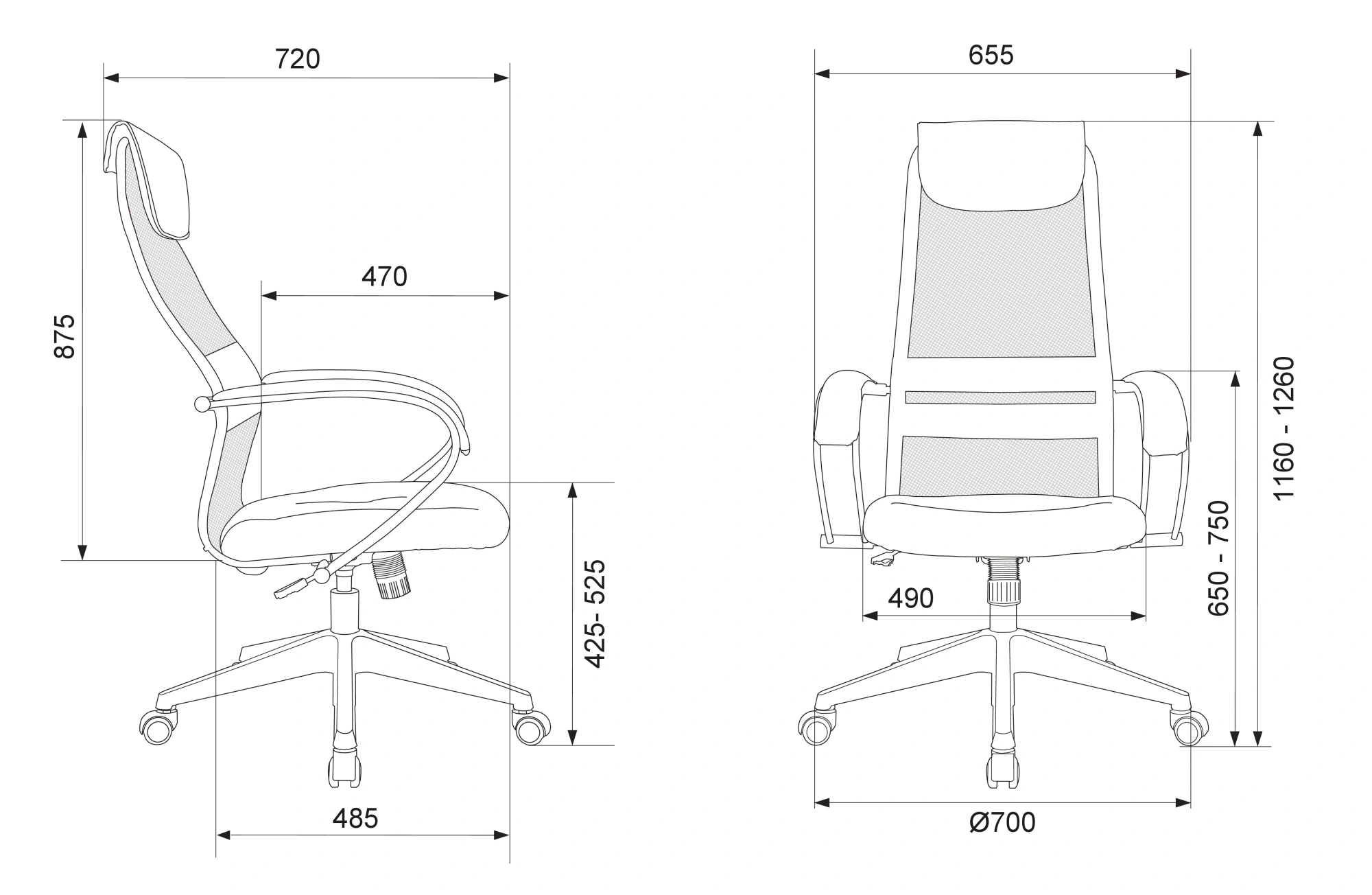 Кресло руководителя Бюрократ CH-607