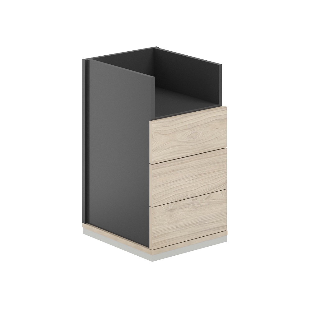 Тумба приставная 3 ящ. ЛДСП+ниша AG.283.AN.AN.AR