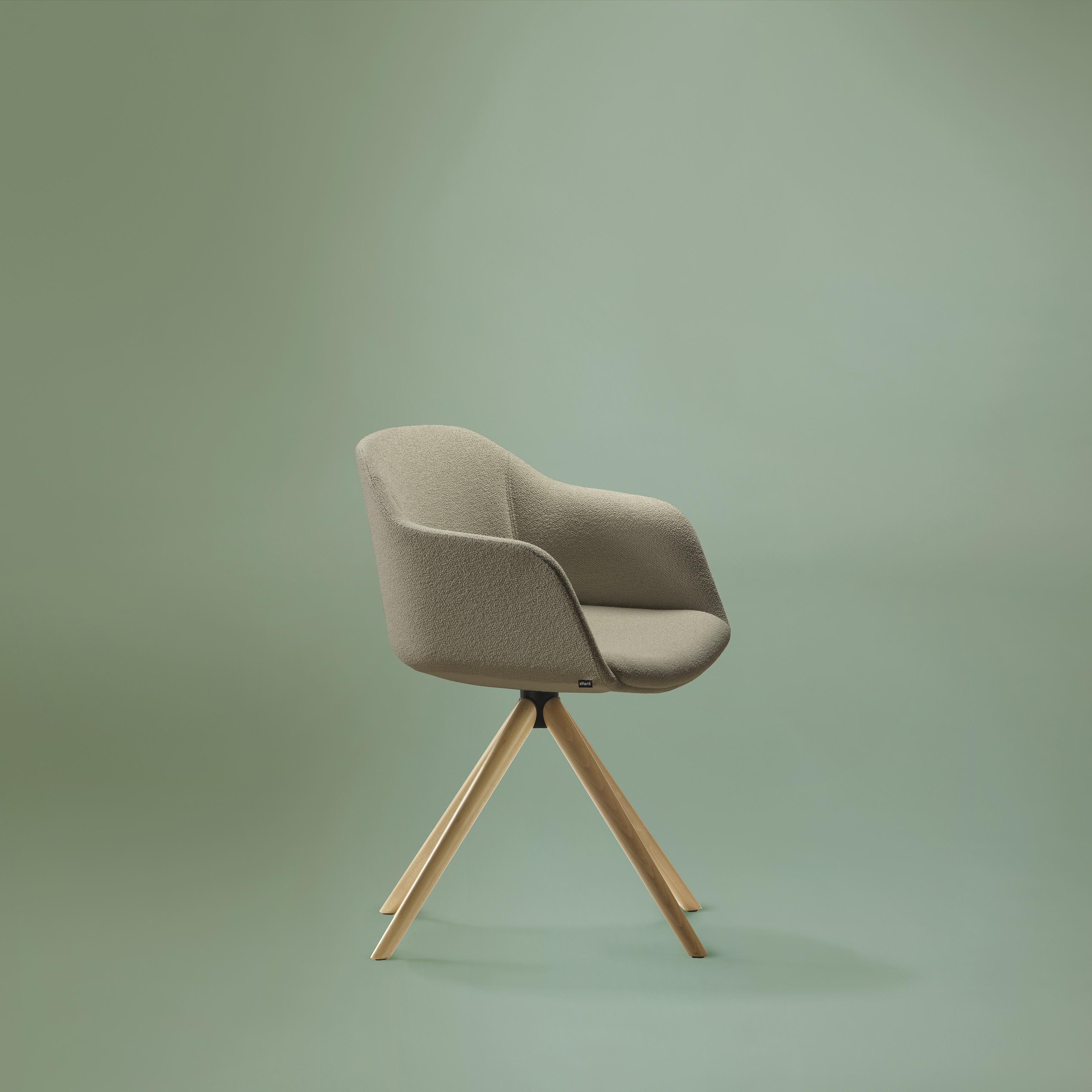 Кресло Milos Shell Milos Shell - wood trestle base