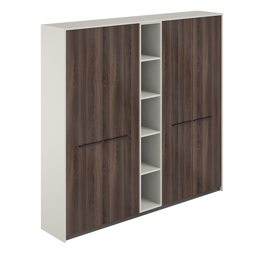 Шкаф высокий (для одежды) (2 шт) со стеллажом, 2140х410х1994 RF.508.PG.DA.PG