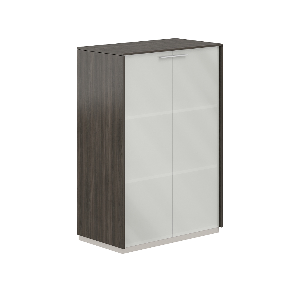 Шкаф средний со стеклом мат. GLM, обвязка BT NZ-0335.BT.GLM