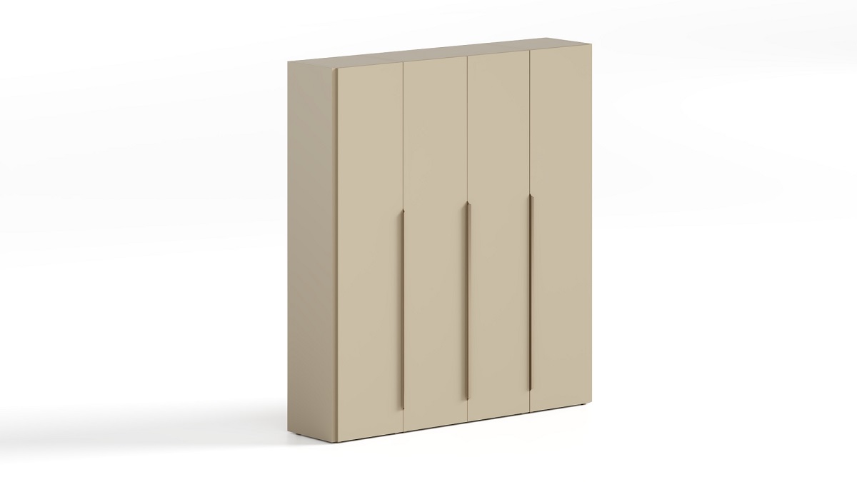 Шкаф 4-х дверный, гардероб в центре AU1820/L7BR/W.U727