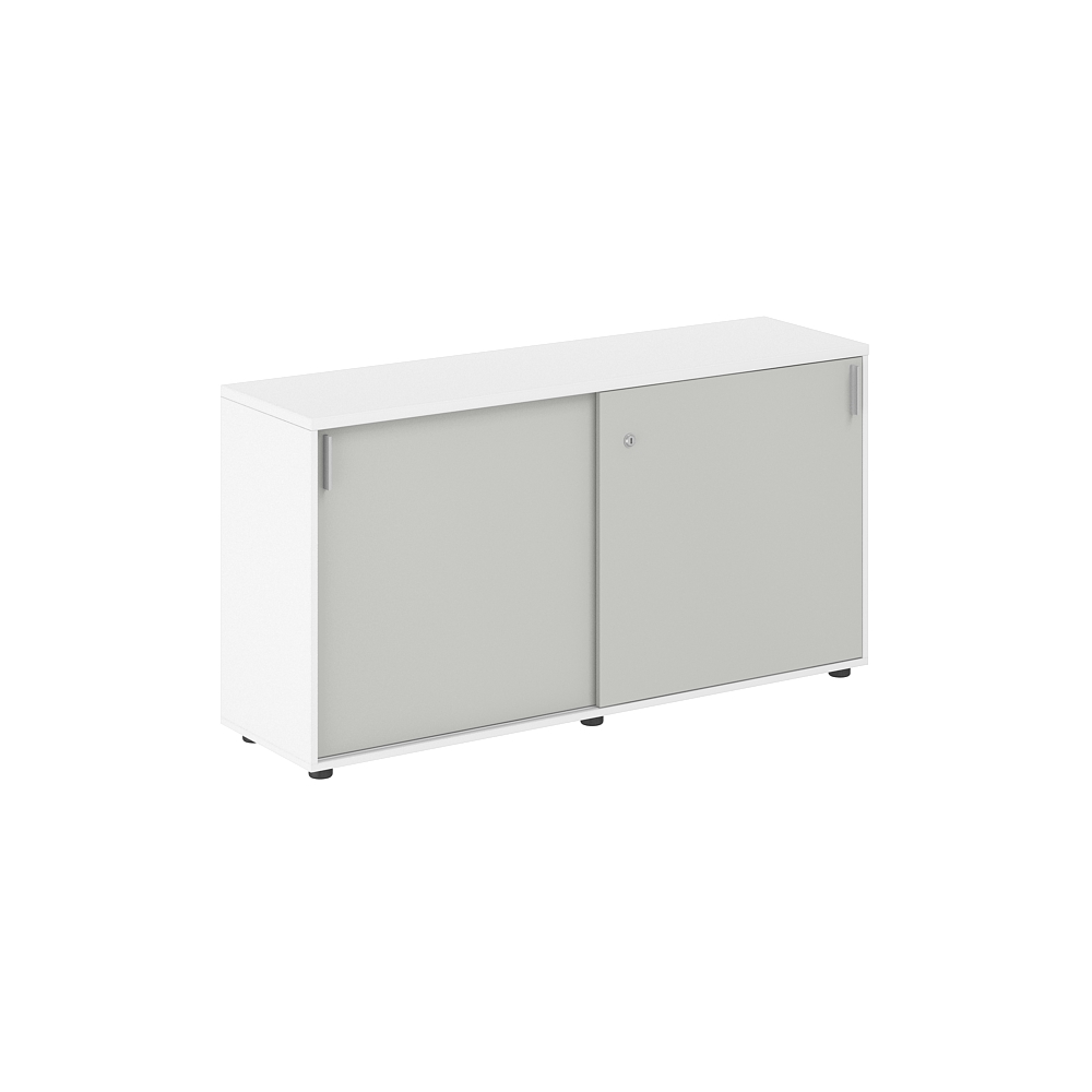 Шкаф купе 1438х400х750 низкий, с замком SG.702.WH.SH