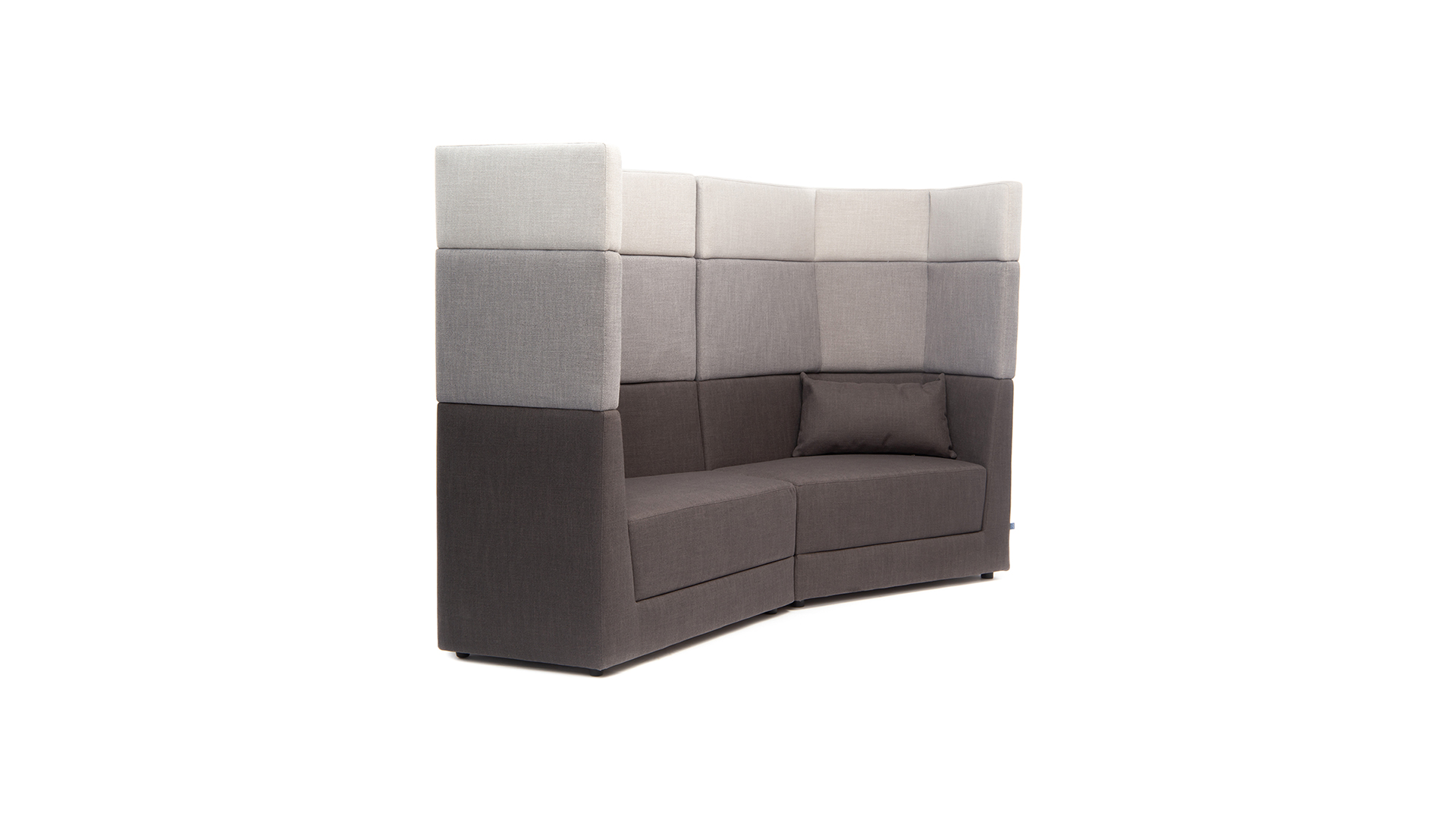 Модульный диван двухместный Element h.1380 с высокой спинкой
