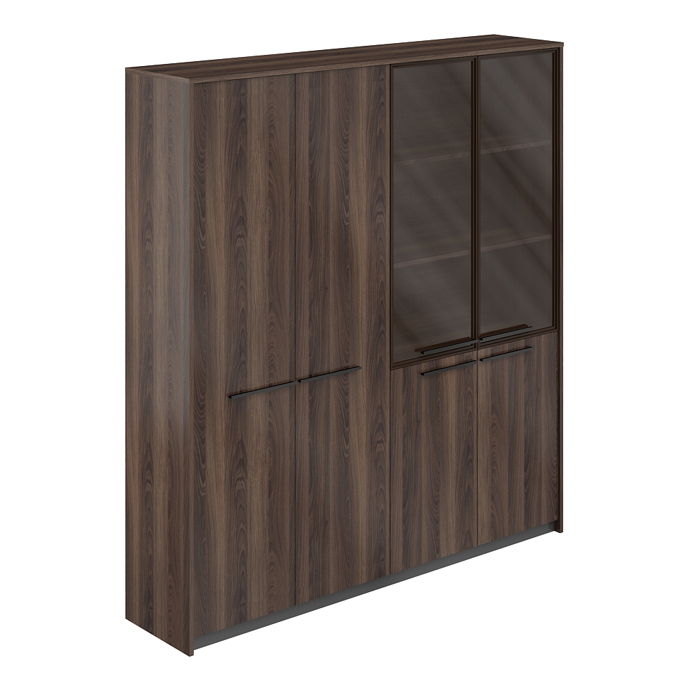 Шкаф высокий (для одежды) и шкаф комбинированный со стеклом, 1840х410х1994 RF.506.DA.CHBZ.DA