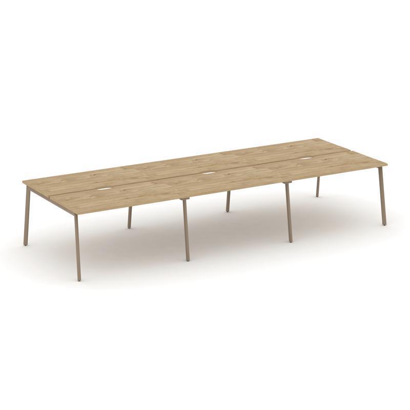 Estetica Рабочая станция 6 мест ES.D.RS-6.3-VP 4140*1500*750