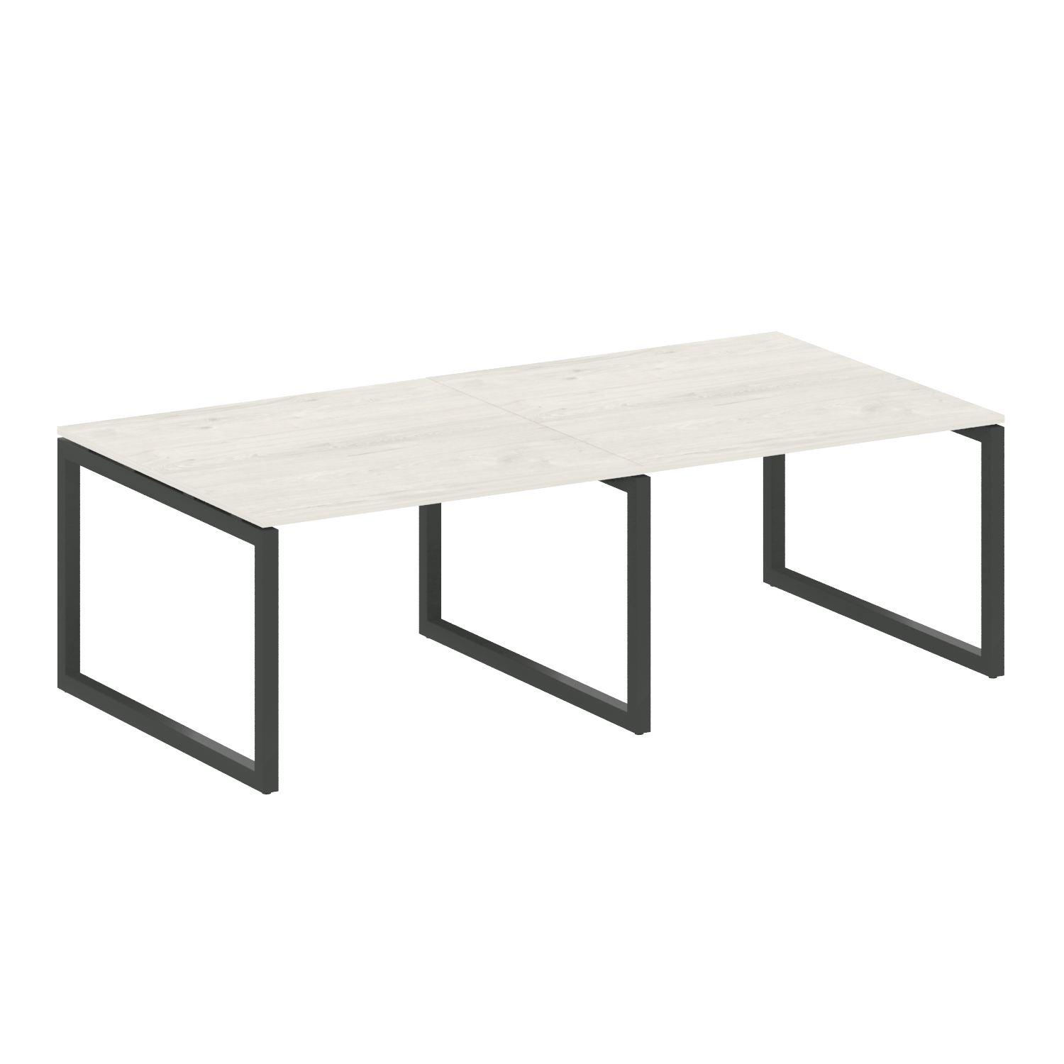 Metal System Quattro Переговорный стол (2 столешницы) на О-образном м/к 50БО.ПРГ-2.2