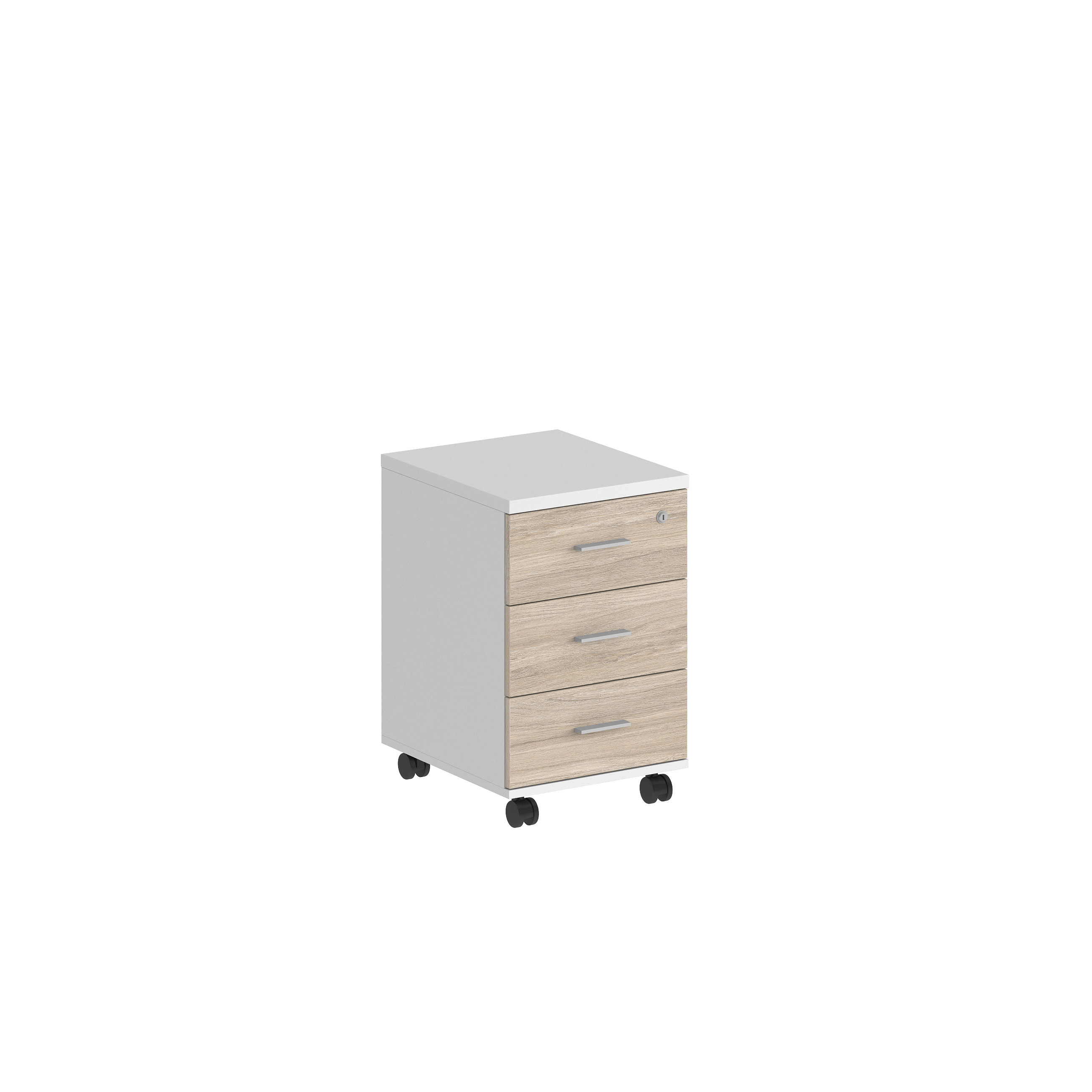 Тумба мобильная с 3 ящ. 404х460х619, с замком SG.611.WH.OL