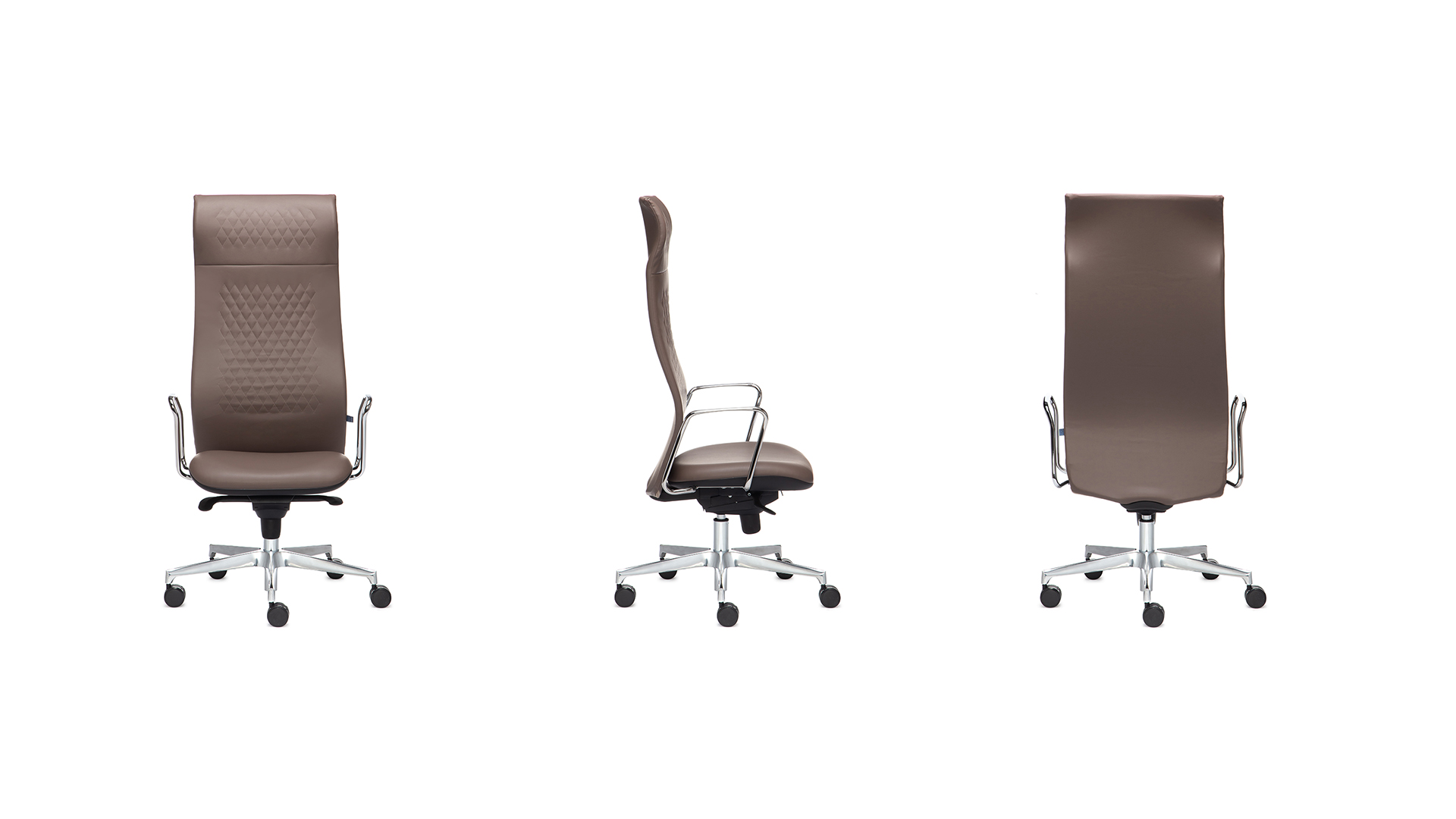 Офисное кресло Eclipse с высокой спинкой на крестовине с колесами