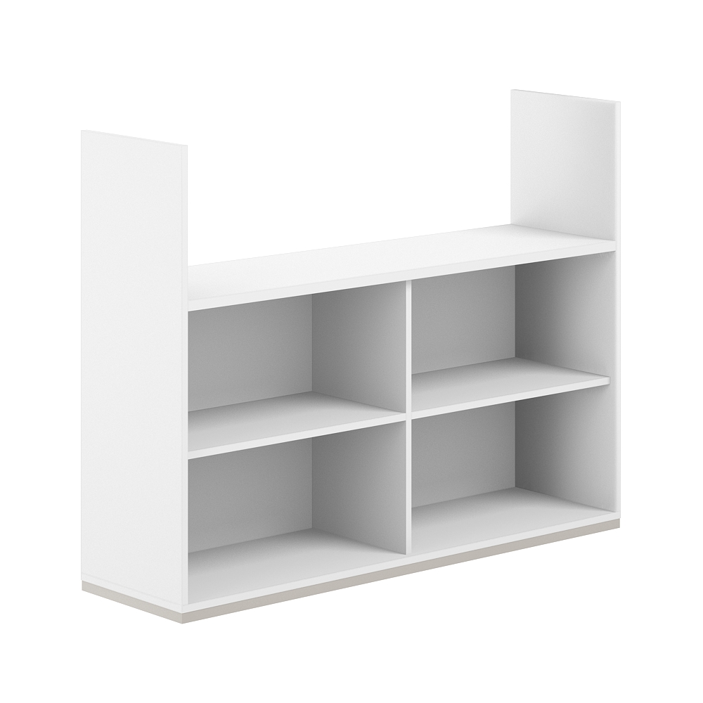 Стеллаж-комбо 1-стор. 1638 AG.253.WH.WH.WH