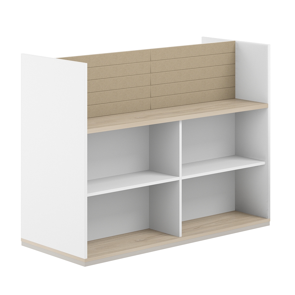 Стеллаж-комбо 2-стор. 1638, с экраном тканевым высоким AG.256.400.666.BG